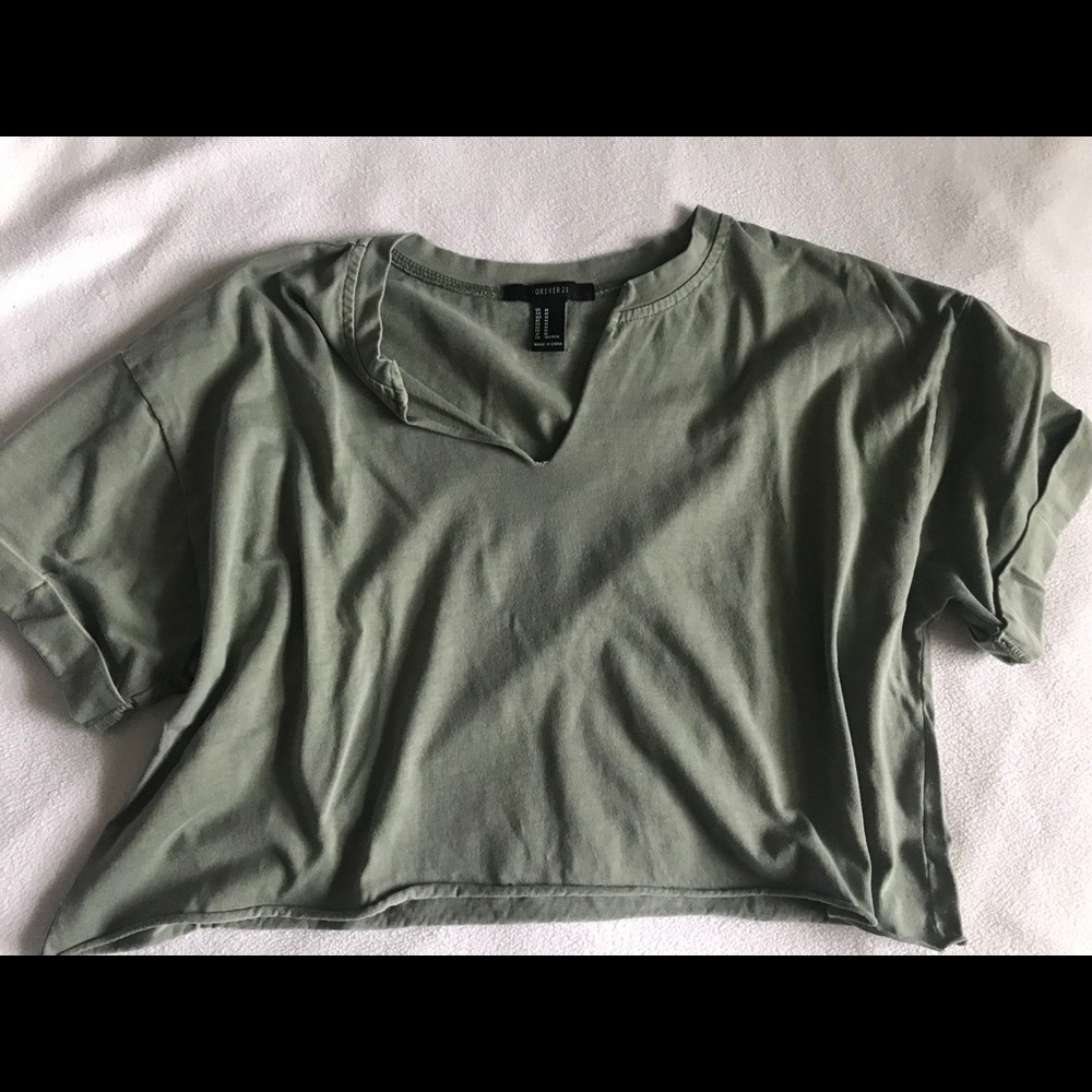 forever 21 crop tee